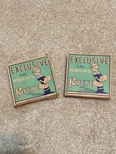 1935 Popeye 16mm Film Reels in Original Box, 100 Feet Each- Set of Two