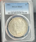 1883 Morgan Silver Dollar PCGS MS64