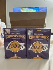 2x Panini Los Angeles Lakers 2020 NBA Champions 30 Trading Card Team Limited Set