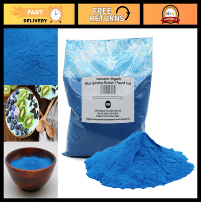 Organic Blue Spirulina Powder 1 lb - Premium Culinary Grade for Smoothies & Heal