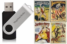 170 Vintage French Posters Lithograph Nouveau Cirque operas Shows - Vol.1 on USB