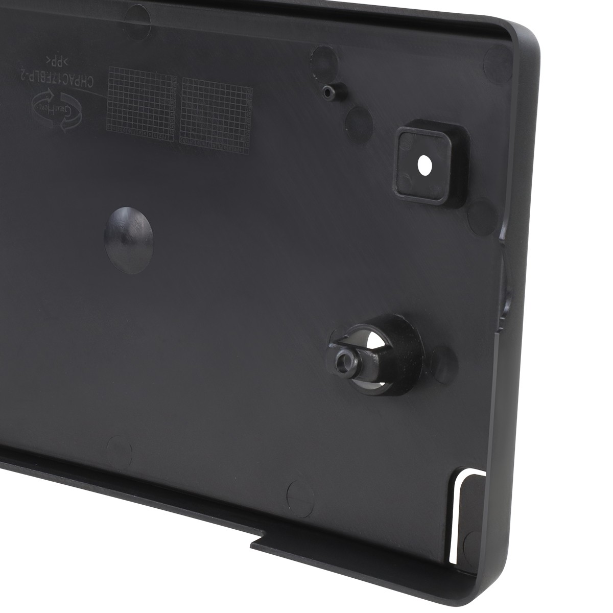 License Plate Mounting Bracket Holder For 2017-2020 Chrysler Pacifica Voyager – Black, Front