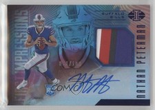 2017 Panini Illusions Trophy Collection Blue /100 Nathan Peterman #140 Auto 4fb