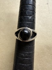 Sterling silver black onyx ring