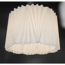 IKEA KUNGSHULT Lamp Shade Large 17", Pleated White 604.062.24