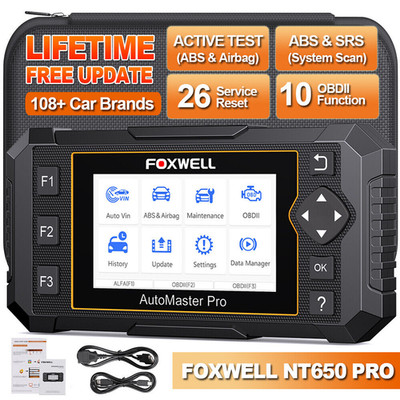 Foxwell NT650 PRO Profi KFZ Diagnosegerät Auto OBD2 Scanner ALLE SYSTEM TPMS EPB