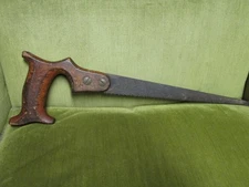 Vintage Simonds Hand Saw Etched Wood Handle