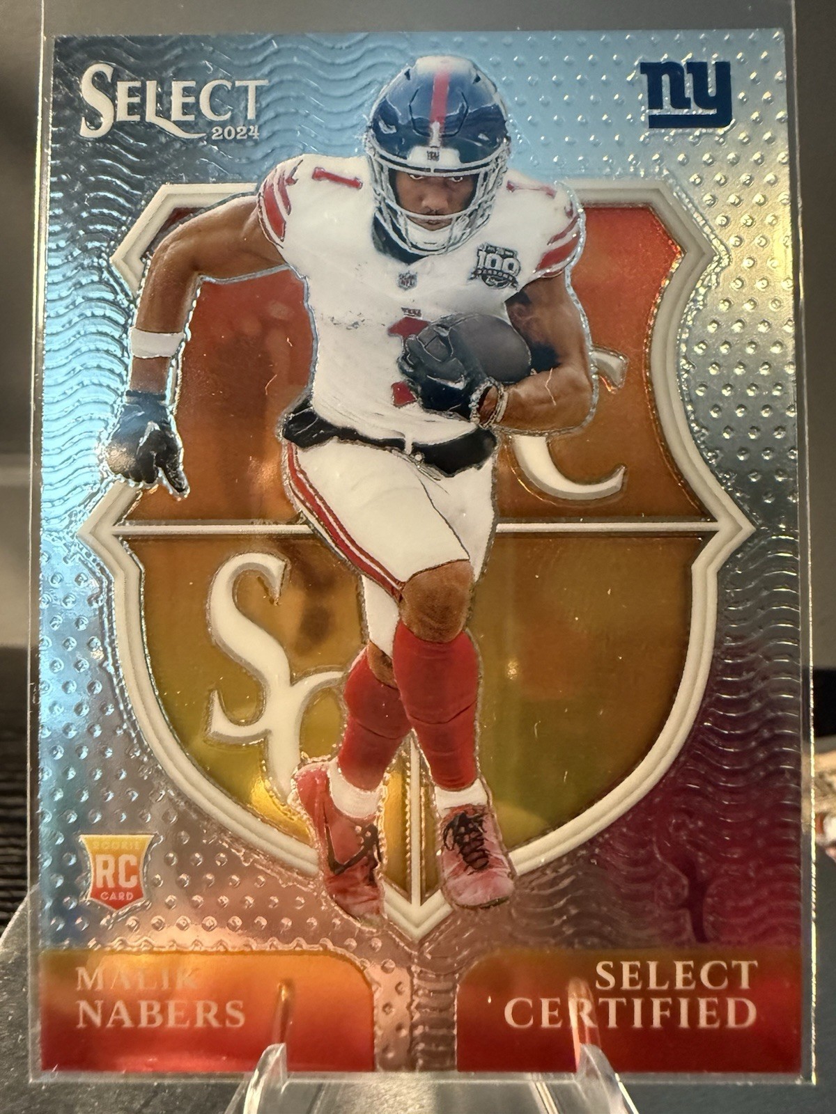 Malik Nabers 2024 Panini Select Certified Rookie #6 (RC) New York Giants