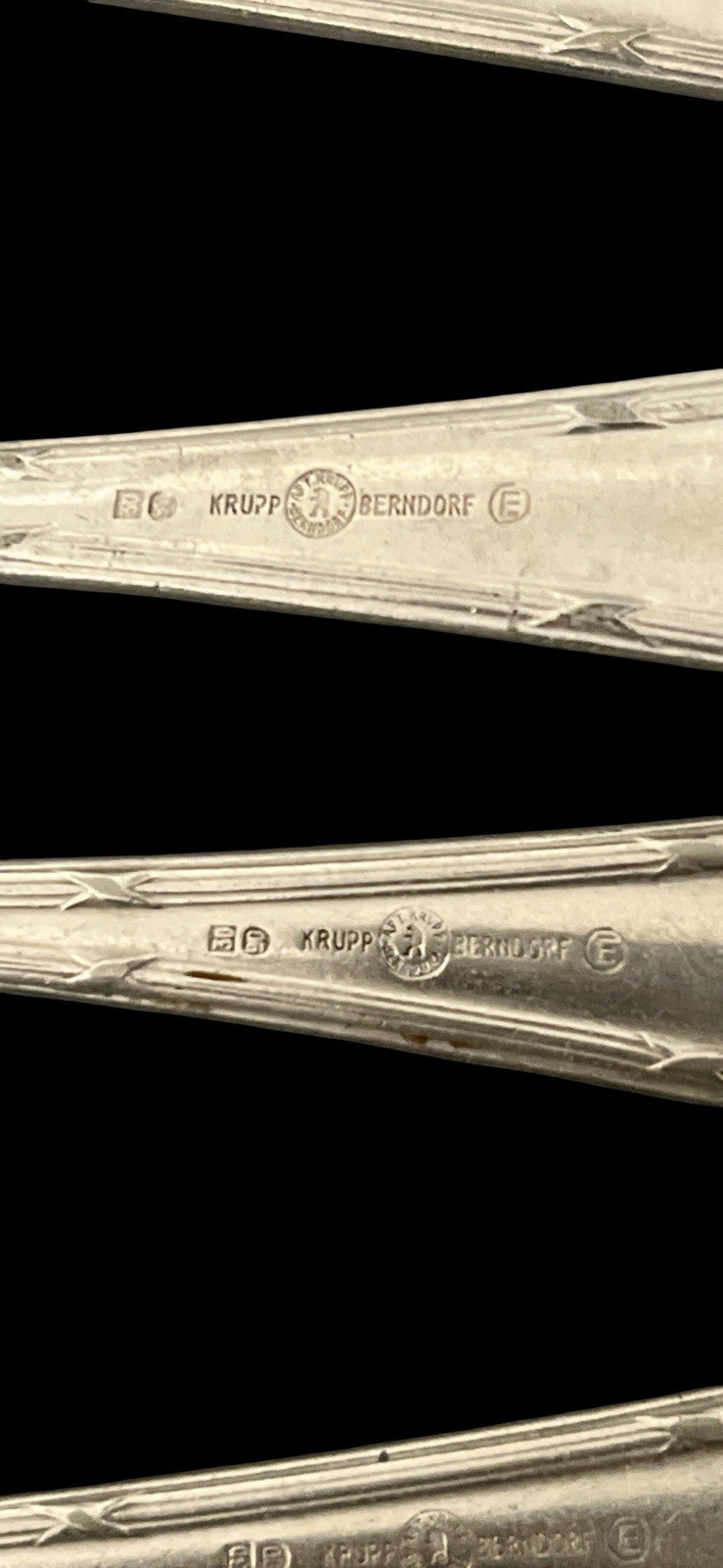 Vintage Krupp Berndorf Silverplate - Lot of 5 Butterknives Butter Spreader