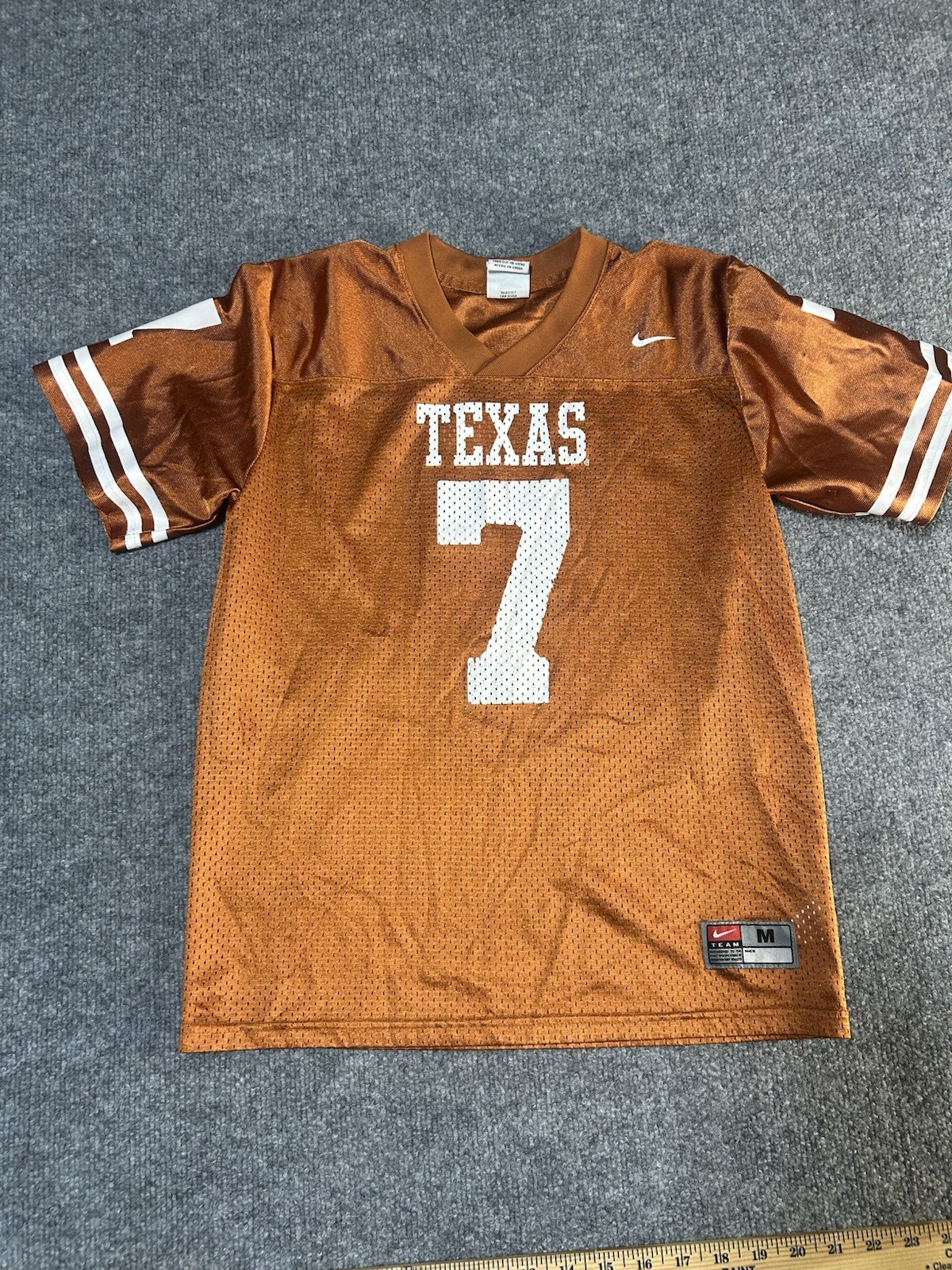 Nike Texas Longhorns Football Stitched Youth Jersey Sz M Burnt Orange