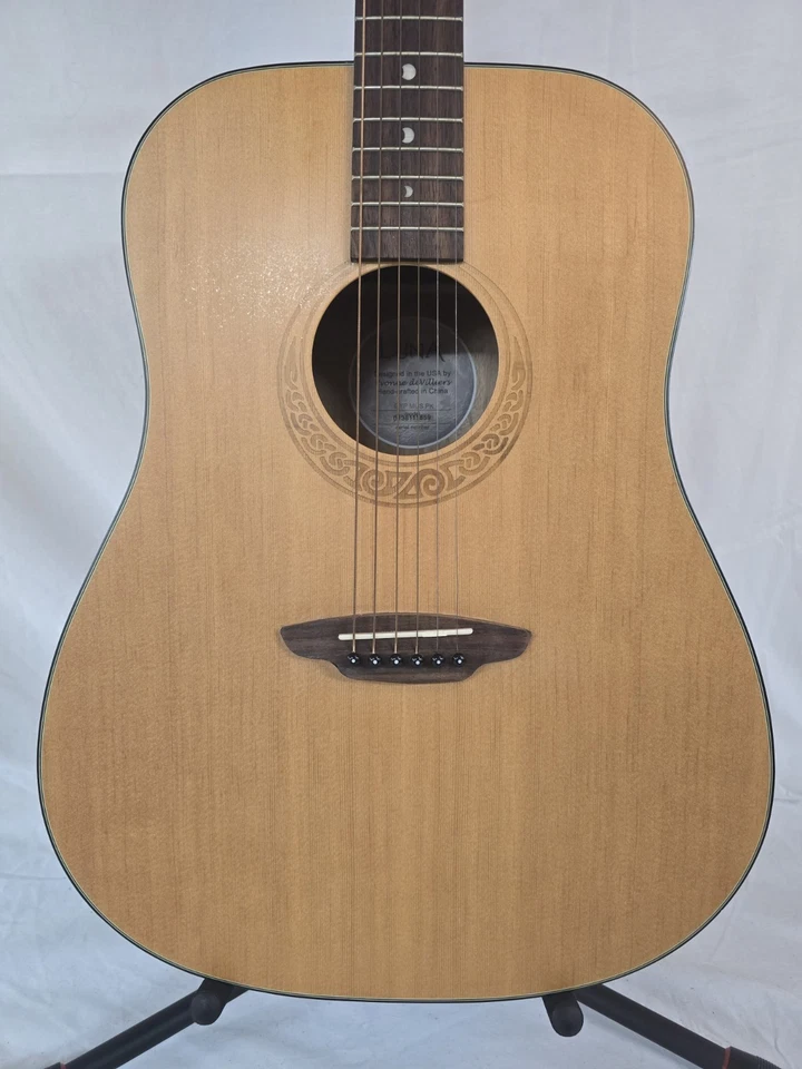 Luna Gypsy Muse PK Dreadnaught Acoustic Guitar with Case - Image 2 of 4