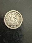 1844 Seated Liberty Half Dime VF