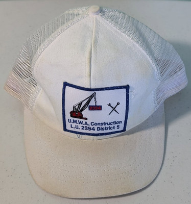 U.M.A.W. Construction L.U. 2394 District 5 Snapback Trucker Hat Made In USA