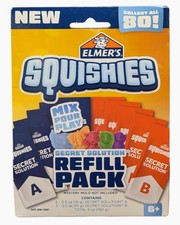 Elmer  s Squishies Secret Solution Refill Pack - Mystery Mold Not Included