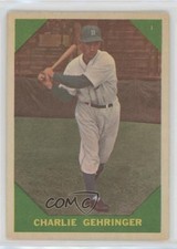 1960 Fleer Baseball Greats Charlie Gehringer #58 HOF 12vy