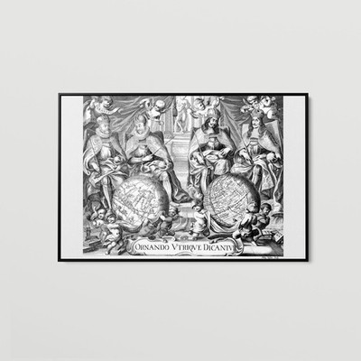 Philip Kilian - Atlas Frontispiece - Art Print on Paper or Canvas