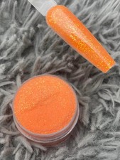 Orange glitter mix acrylic powder