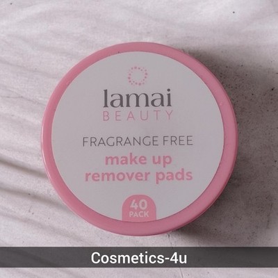 Lamai Beauty Duftfrei MakeUp Entferner Pads/Gesichtsreinigung/Reisegröße/40 Pads