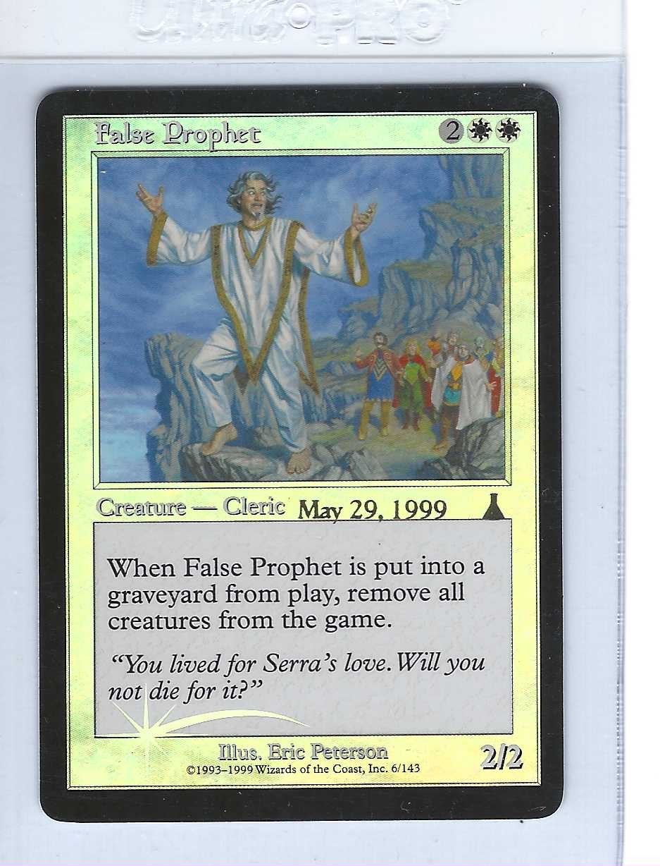 False Prophet Never Played Foil  Promo Prerelease Card MTG Urza's Destiny