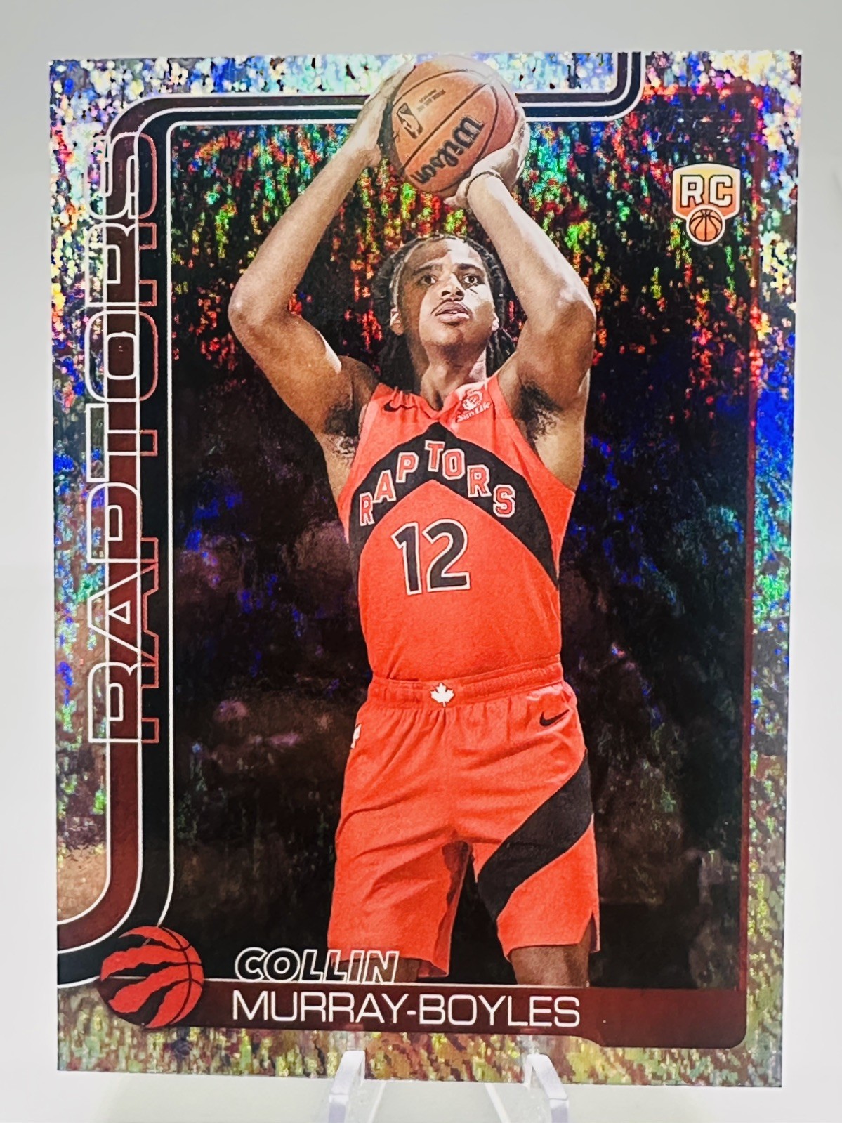 2025-26 Topps Flagship NBA #209 Collin Murray-Boyles RC Holo Foil Raptors