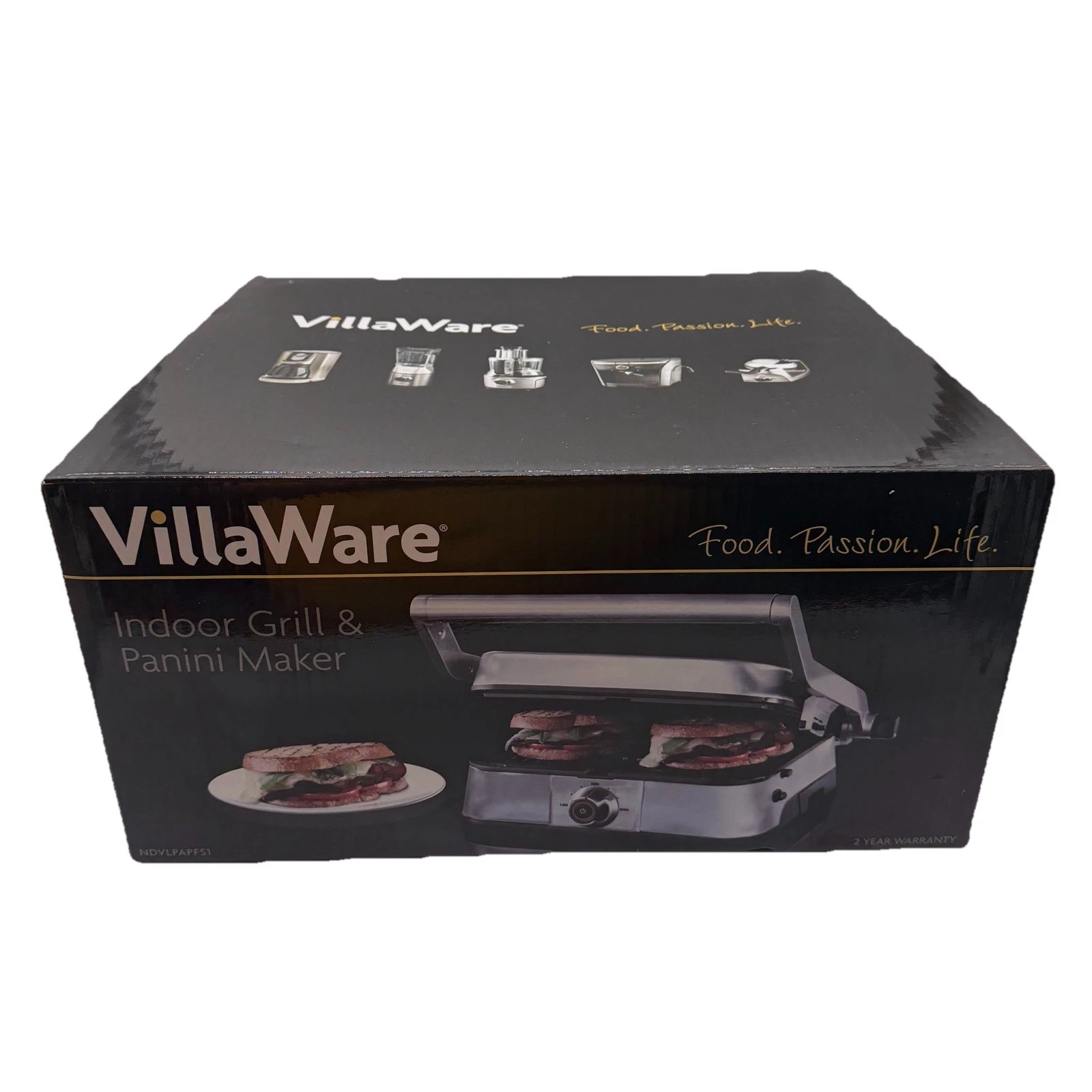 VillaWare NDVLPAPFS1 Indoor Grill & Panini Maker Press - New Open Box
Opens in a new window or tab
