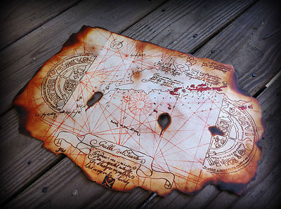 The Goonies Prop Replica 2-Sided Treasure Map for Pirates to Find