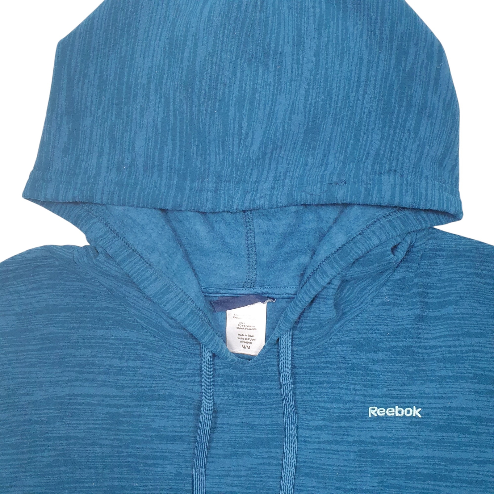 REEBOK Hoodie Cotton Blend Jumper Sweatshirt Womens M image 2