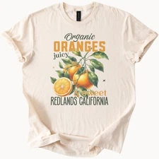 Organic Oranges Tee Juicy Sweet Citrus Fruit TShirt