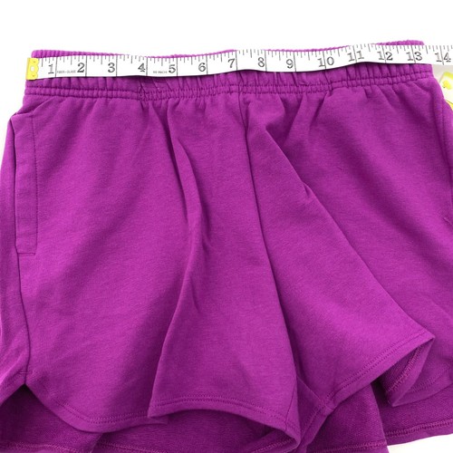 All in Motion Girls Size XL 14/16 Performance Shorts Drawstring Pockets Purple - Picture 7 of 8