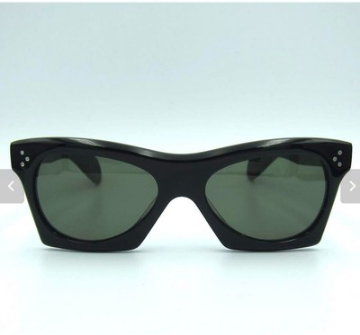 C/E Tampico Sunglasses Black - 50s Style Italian Acetate Frame 