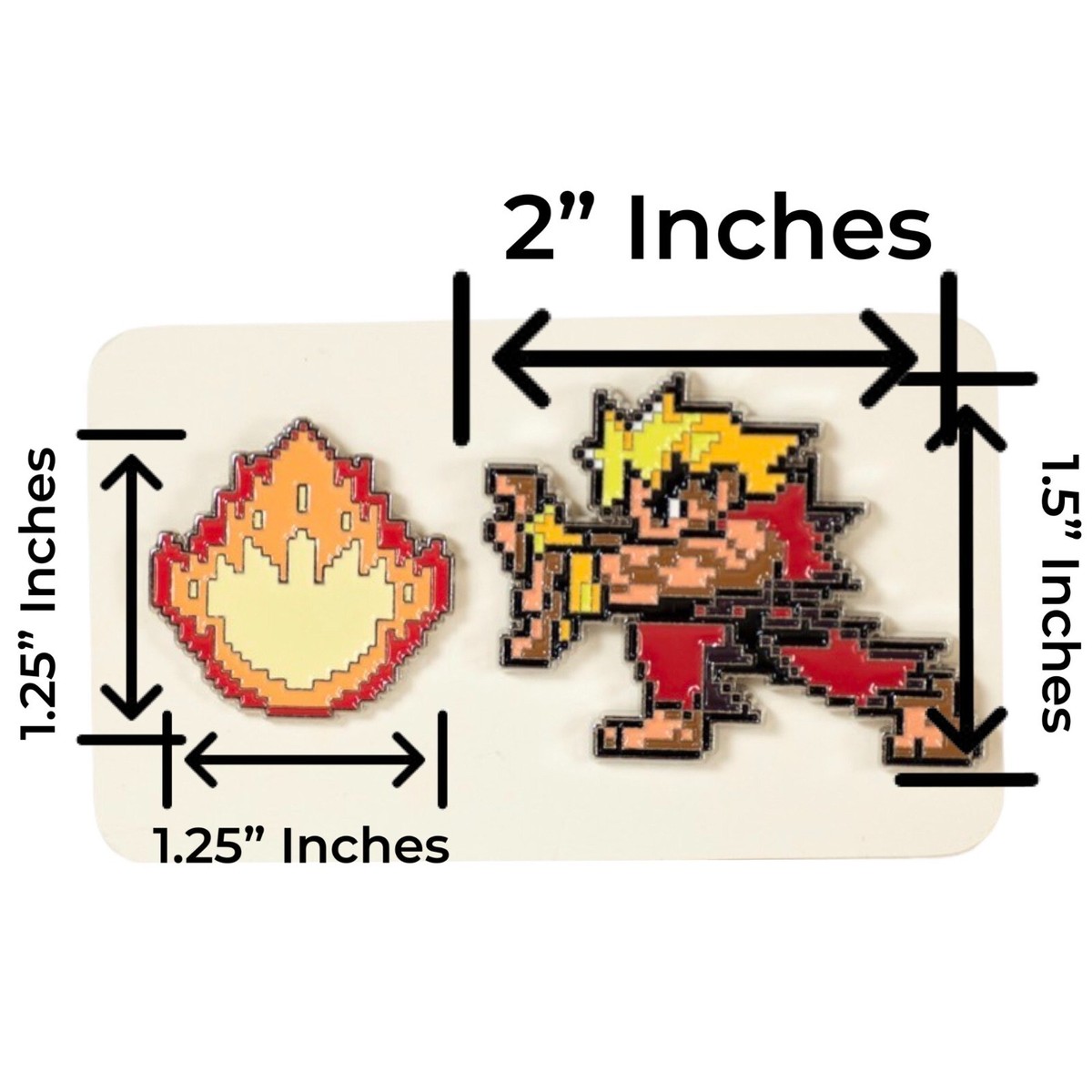 Street Fighter Inspired Collectible Pin Ken Red Gi doing
