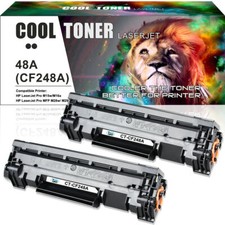 2PK CF248A 48A Toner Cartridge Fit For HP LaserJet Pro M29w M15w M29a M15a