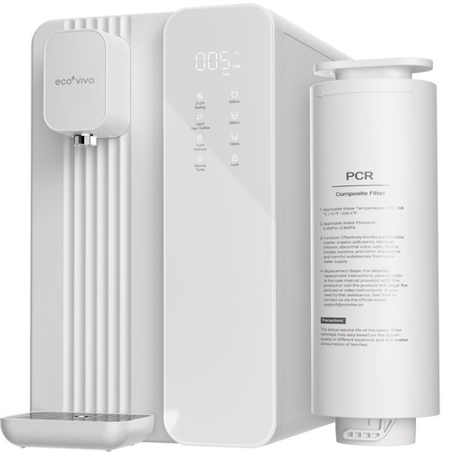 Ecoviva MATE4 UV Countertop Reverse Osmosis Water Filter System, 4