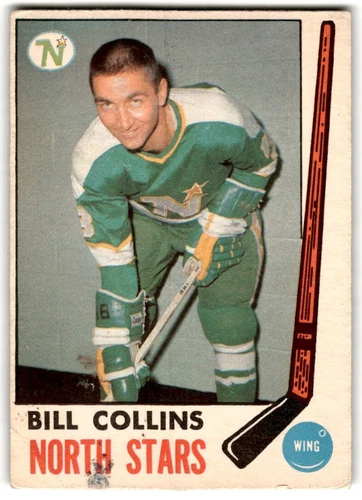 1969-70 O-Pee-Chee Bill Collins Rookie #126 A - CREASED Minnesota North Stars