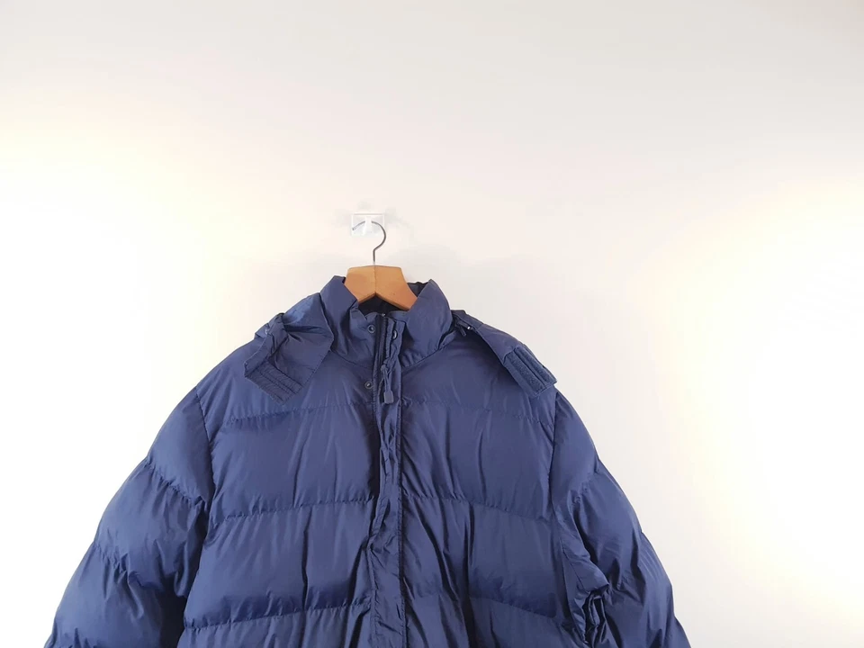 Abrigo Chaqueta Impermeable B&C Collection Hombre Azul Bombardero Talla XXL Regular Foto 3 de 4