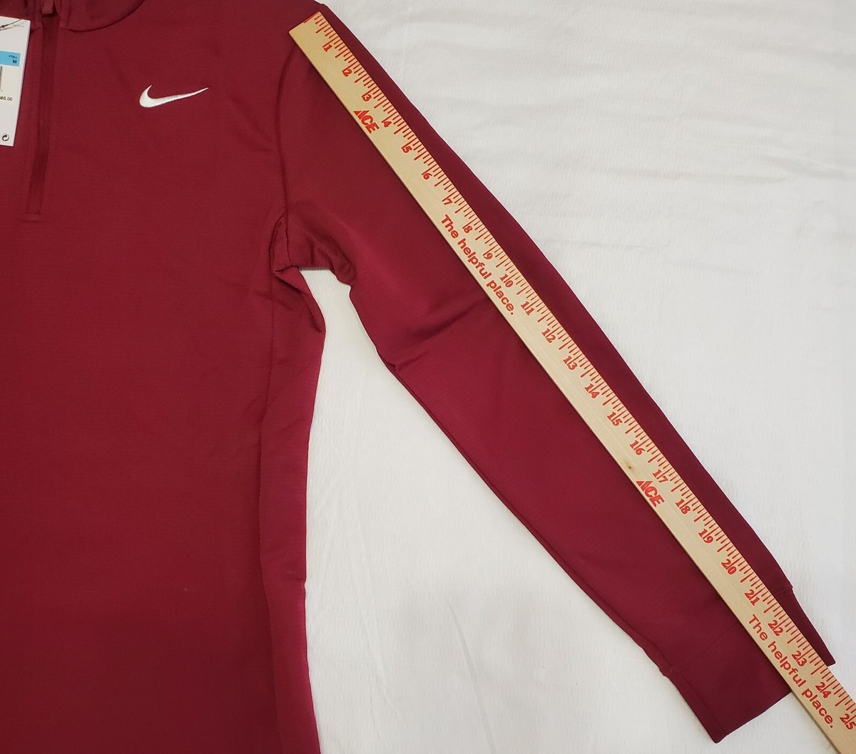 【美品】NIKE 中綿ジャケットM 150 Nike Womens Dri-fit Victory 1/4 Zip running top sz Med