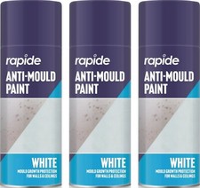 Anti Mould White Matt Spray 3 X 400ml Mould Growth Protection Walls Ceilings