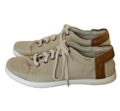 Chaco Sneakers Ionia Women's Size 10 Shoes Tan Canvas Leather