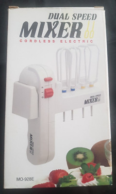 Dual Speed Akku Handmixer Set - 4 Aufsätze - Wandmontage - Neu in OVP