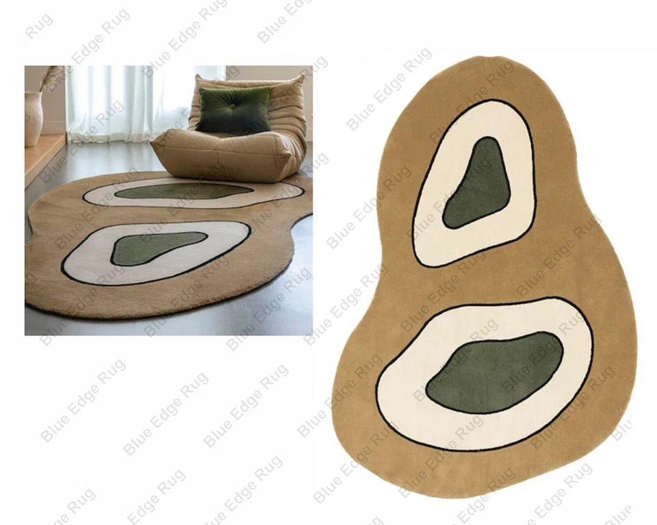 VIPER Wool Modern Hand Tufted Area Rug Multi Colored and rugs for Living Room - Image 2 of 4