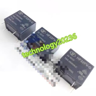 5PC NEU Relay HF32FV-G-12-HSTF 24-HTF HLTF 32FV-05 Normally open 4-pin 10A #YT