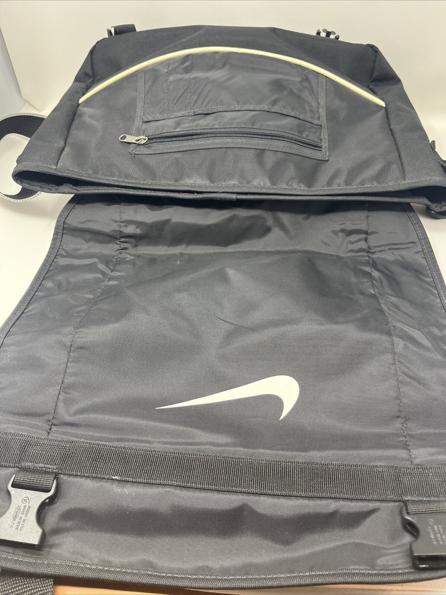 Vintage Nike crossbody laptop messenger Bag black Backpack. Nike