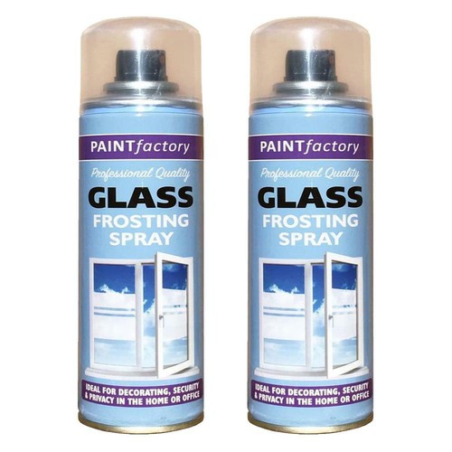 2X Glass Frosting Spray Aerosol Window Privacy Decorative Frosted 200ml eBay