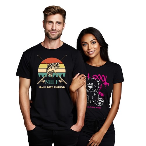 "21-1130-14-Pecgine" Fishing Lover's Tee - Reel in Laughter! Funny t-shirt, Unis - Picture 10 of 46
