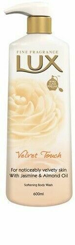 Lux Velvet Touch Body Wash Showel Gel With Jasmine and Almond Oil 600ml