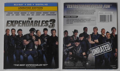 Expendables 3 - Sylvester Stallone, Arnold, Snipes - sealed U.S. blu ray and dvd