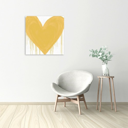 Stampa su Tela su Carta Poster o Quadro Rodgers Lindsay Big Hearted Yellow - Picture 2 of 2