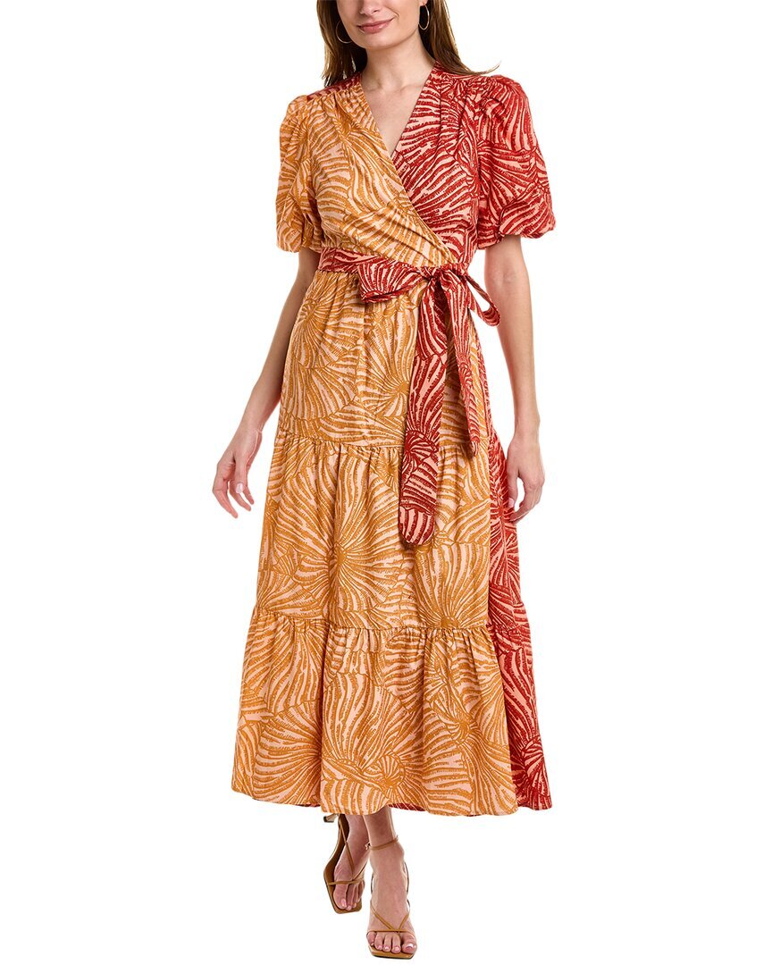 Женское красное платье с запахом Marie Oliver Rena Xxs