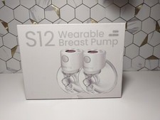 TSRETE S12 White Lightweight Double Wearable Electric Breast Pump 2 Piece