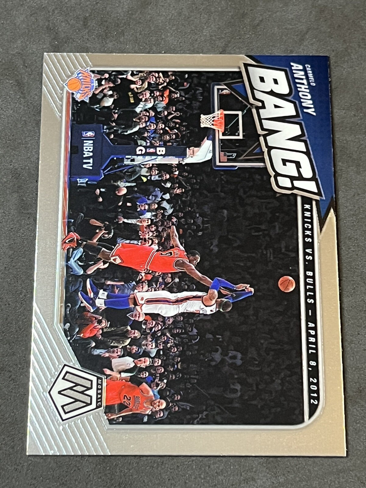 CARMELO ANTHONY 2020-21 MOSAIC BANG CARD 7 NEW YORK KNICKS